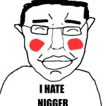 Happy Chudjak blushing