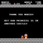 Your Princess is in another castle black background