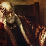 An Old Man in Thought by Rembrandt