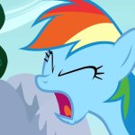 Rainbow Dash yelling