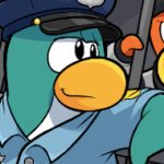 Club Penguin Cop Smug