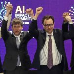 Sam Altman and Dario Amodei refuse to hold hands