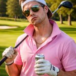 Douchey golfer bro