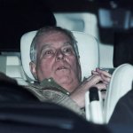 Prince Andrew in car