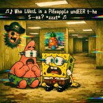 SpongeBob SquarePants and Patrick star are in the backrooms and