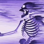 skeleton getting absolutely obliterated meme