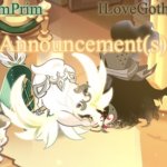 Me and prims shared announcement temp meme