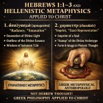 1. Hebrews 1:1–3 CONTAINS  3 major Greek philosophical terms THA