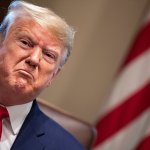 Irritated Donald Trump