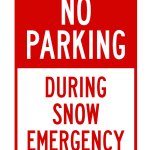 No parking snow emergency