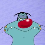 Oggy unamused meme