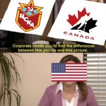 2026 Olympics meme | image tagged in corporate needs you to find the differences,memes,2026,winter olympics,hockey,canada | made w/ Imgflip meme maker