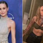 brie larson before after muscle body template