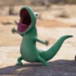 Screaming Lizard GIF Template