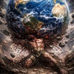 Atlas Crushed by the Earth