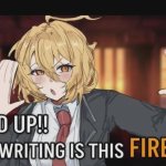 "HOLD UP!! HIS WRITING IS THIS FIRE???" but Don Quixote meme