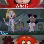 Zoey Howzer and Penny Proud screams at Mei Lee | image tagged in who screams at mei lee,deviantart,crossover,disney,pixar,turning red | made w/ Imgflip meme maker
