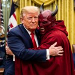 trump and satan template