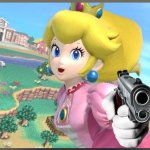 Peach with a gun