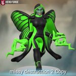 demon half fairy form missy destruction