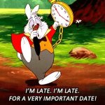 Late Rabbit GIF Template