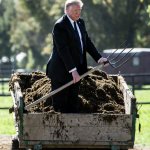 Donald Trump shoveling manure State of the Union