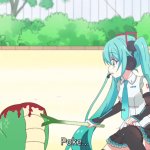 Mike poking dead body with green onion meme