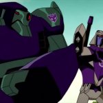 two decepticons being dumb