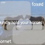 horses announcement template template