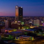 Amarillo evening sky