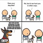 INFJ's Pain | XNFJ; XNFJ; MOST PEOPLE CAN ONLY SUPERFICIALLY TELL GOOD FROM BAD AND THEREFORE MISJUDGE THEIR EXPERIENCES AND NEVER HAVE TRUE GROWTH; XNFJ | image tagged in intj and entp,intj,entp,infj,mbti,psychology | made w/ Imgflip meme maker