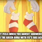Image Title | HOW IT FEELS WHEN YOU HAVENT SHOWERED IN 3 MONTHS AND THE GREEN AURA WITH FLY'S HAS ACCUMULATED | image tagged in gifs,stinky | made w/ Imgflip video-to-gif maker