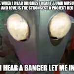 me when i hear brighest heart a uma musume song and love is the strongest a project red song | ME WHEN I HEAR BRIGHEST HEART A UMA MUSUME SONG AND LOVE IS THE STRONGEST A PROJECT RED SONG; I HEAR A BANGER LET ME IN | image tagged in zoffy staring into your eyes,uma musume,project red,song,banger | made w/ Imgflip meme maker