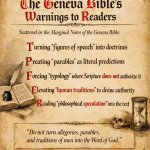 The Geneva Bible DID WARN readers—SOMETIMES SHARPLY—against trea