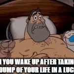 Lucid dream dump | WHEN YOU WAKE UP AFTER TAKING THE BIGGEST DUMP OF YOUR LIFE IN A LUCID DREAM | image tagged in gifs,lucid dream,dreams,dump,wake up | made w/ Imgflip video-to-gif maker