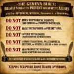 6. Summary: What the Geneva Bible “bravely sought to do”!! Acros