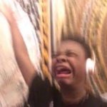 Boy listening to music