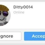 Roblox friend request accept ignore