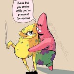 Pregnant Smokebob by @Sofia_Designs_ on Twitter!