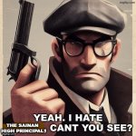 (to love ru principal hate) Yeah. I hate the sainan high principal, can’t you see? | THE SAINAN HIGH PRINCIPAL | image tagged in yeah i hate blank can t you see,to love ru,anime,principal,pathetic principal,badass | made w/ Imgflip meme maker