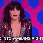 I'm so into voguing