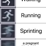 Walking, Running, Sprinting | a pregnant black widow spider in your room | image tagged in walking running sprinting | made w/ Imgflip meme maker