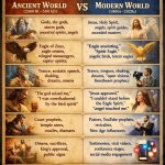 Ancient World (2000 BC–500 AD) vs Modern World (1800s–2020s) 1.