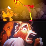 Will Harris Scared at Sylvester Nelvana | image tagged in will harris scared at what,deviantart,crossover,sony,deviantart week,deviantart week 2 | made w/ Imgflip meme maker