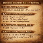 3. Imminence statements tied to the Parousia (your category A) A
