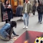 Heads Up! | 3d street art pranked people | image tagged in gifs,art,prank,ai,fun stuff,uh oh | made w/ Imgflip video-to-gif maker