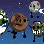 Object, cosmos Earth, and Theia Meme template