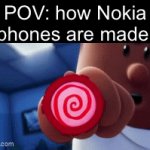 Heavy | POV: how Nokia phones are made: | image tagged in gifs,funny,memes,relatable,funny memes | made w/ Imgflip video-to-gif maker