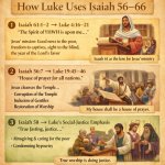 How Luke Uses Isaiah 56–66 1. Isaiah 61:1–2 → Luke 4:16–21 “The