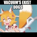 Oh #$@* it's a vacuum | VACUUM'S EXIST 
DOGS | image tagged in gifs,dogs,senko | made w/ Imgflip video-to-gif maker